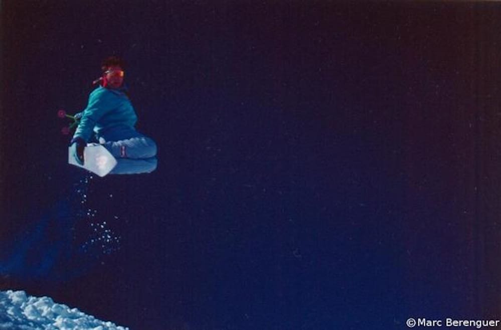 Franck Cohendet ⋅ Potentiel Illimité Transcendant - "Ma Voie et ses Trajectoires de Vie(s)" - https://potentielillimite.net - Photo : Franck Cohendet ⋅ Monoski BeBop - Courchevel 1988 ⋅ © Marc Bérenger Photographe