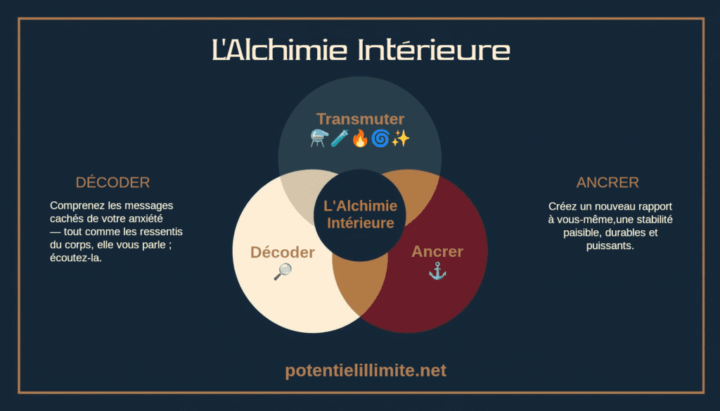 L'ALCHIMIE INTÉRIEURE ; Libérez la Puissance Cachée dans votre Anxiété - Formation courte de L'ACADÉMIE Potentiel Illimité - potentielillimite.net