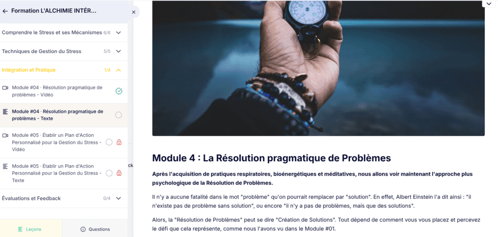 Bannière de la formation Alchimie Intérieure par l'Académie Potentiel Illimité.